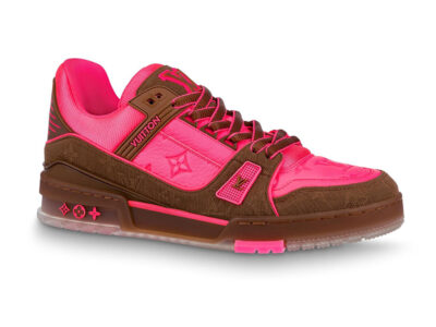 Giày Louis Vuitton LV Trainer Pink Brown Best Quality