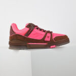 Giày Louis Vuitton LV Trainer Pink Brown Best Quality