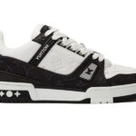 Giày Louis Vuitton Trainer White Black Like Auth