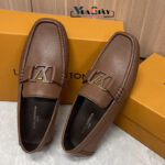 Giày lười Louis Vuitton Monte Carlo Moccassin màu nâu Like Auth