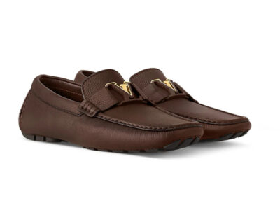 Giày lười Louis Vuitton Monte Carlo Moccassin màu nâu Like Auth