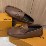 Giày lười Louis Vuitton Monte Carlo Moccassin màu nâu Like Auth